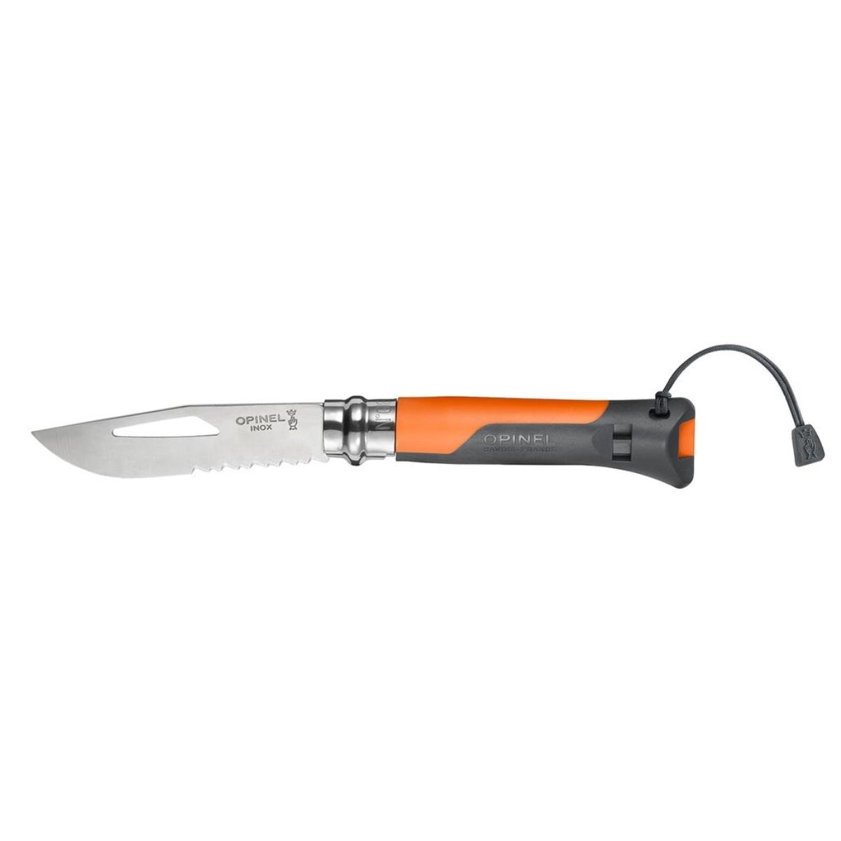 Нож 8 VRI Outdoor knife двухцветная пластик.рукоять (оранжевая) OPINEL мультитул 6в1 с фонариком рукоять глянцевая