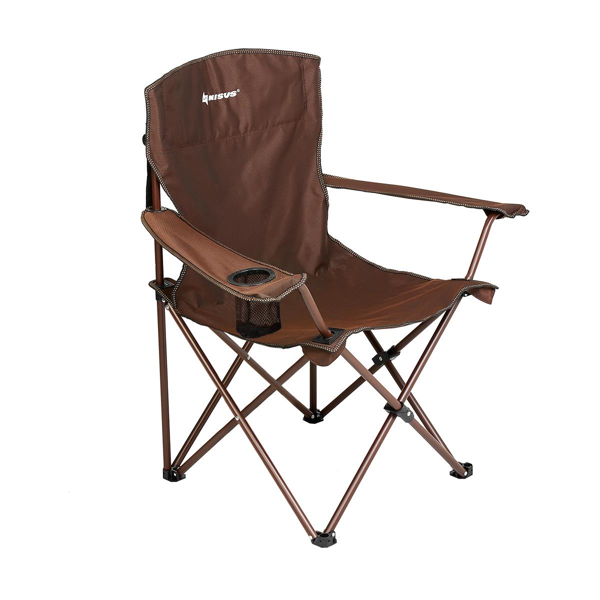 Кресло складное коричневый 140 кг (N-249-B-1) (пр-во Тонар) Nisus сиденье туристическое складное 38 х 27 х 0 8 см