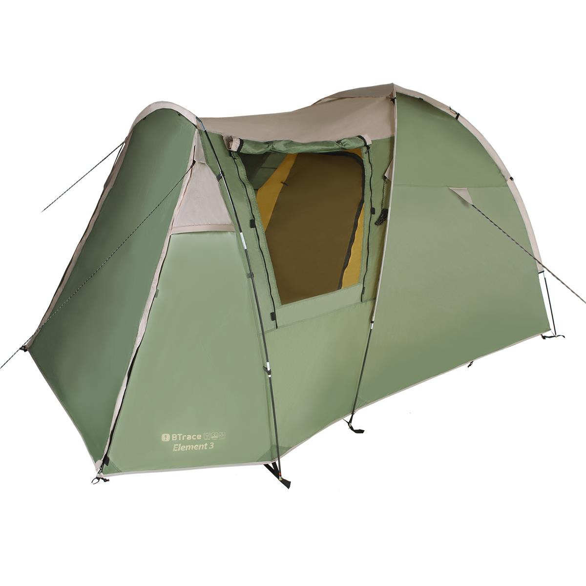 Палатка Element 3 Зеленый/Бежевый (T0506) BTrace