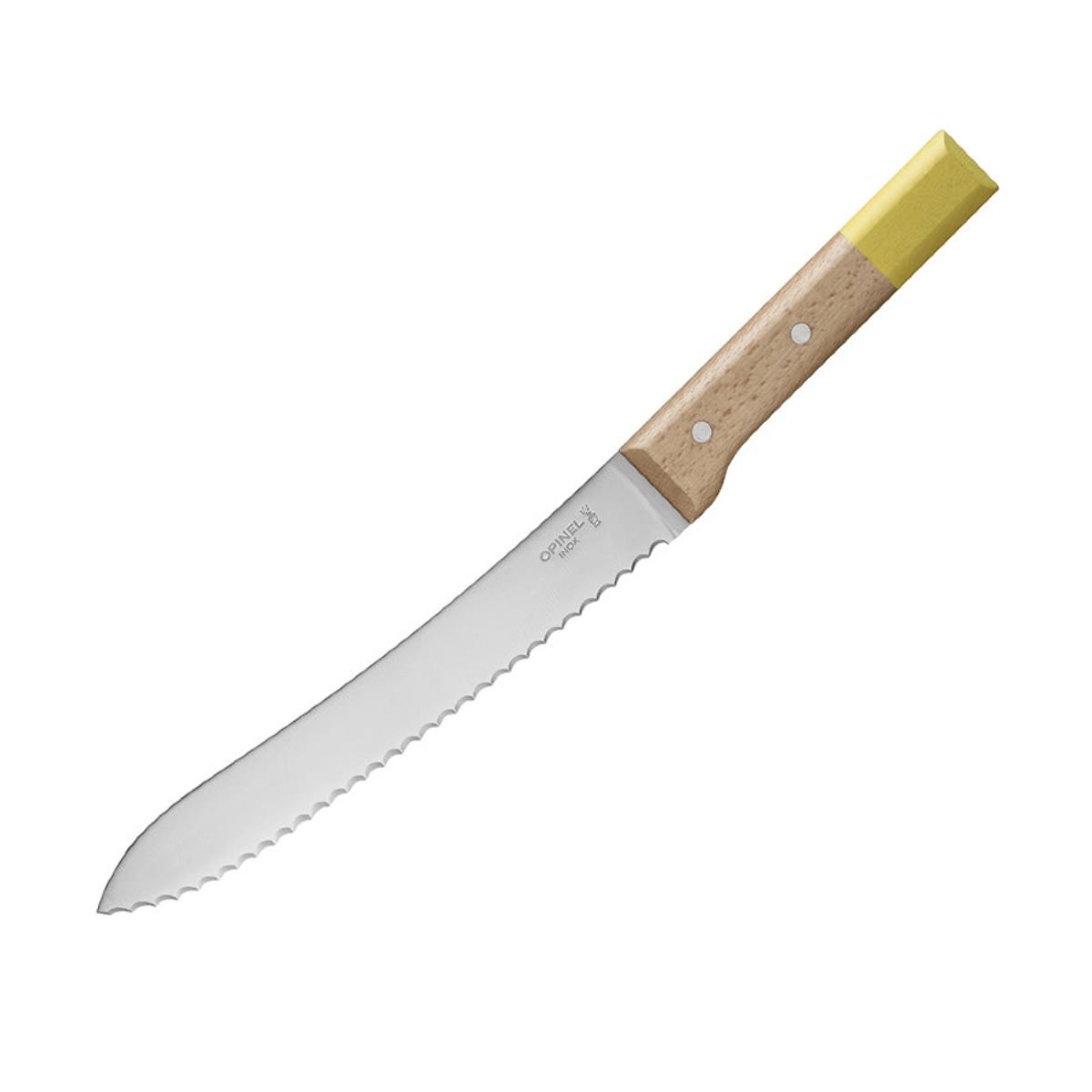 Нож кухонный №116 VRI Parallele для хлеба (нерж. сталь, рукоять бук, длина клинка 21 см) OPINEL нож кухонный для хлеба 20 см
