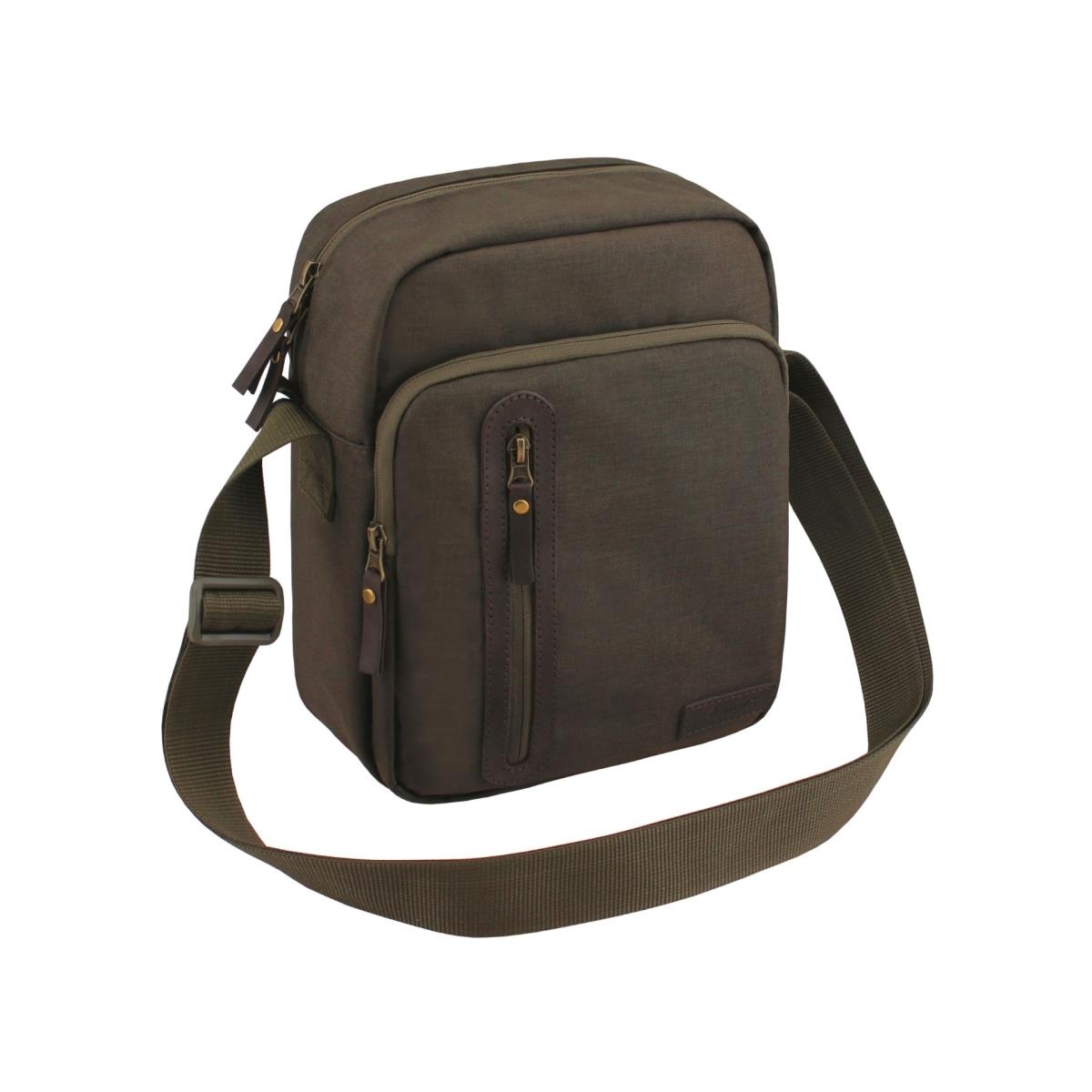 сумка поясная на молнии наружный карман разъем для usb коричневый Сумка С-46ТК темно-коричневый AQUATIC