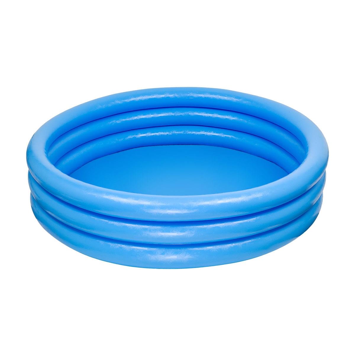 Бассейн Голубой 3 кольца 1,68х0,38м от 3 лет (58446) INTEX бассейн надувной intex 229х56 см семейный 57495np 1350 л