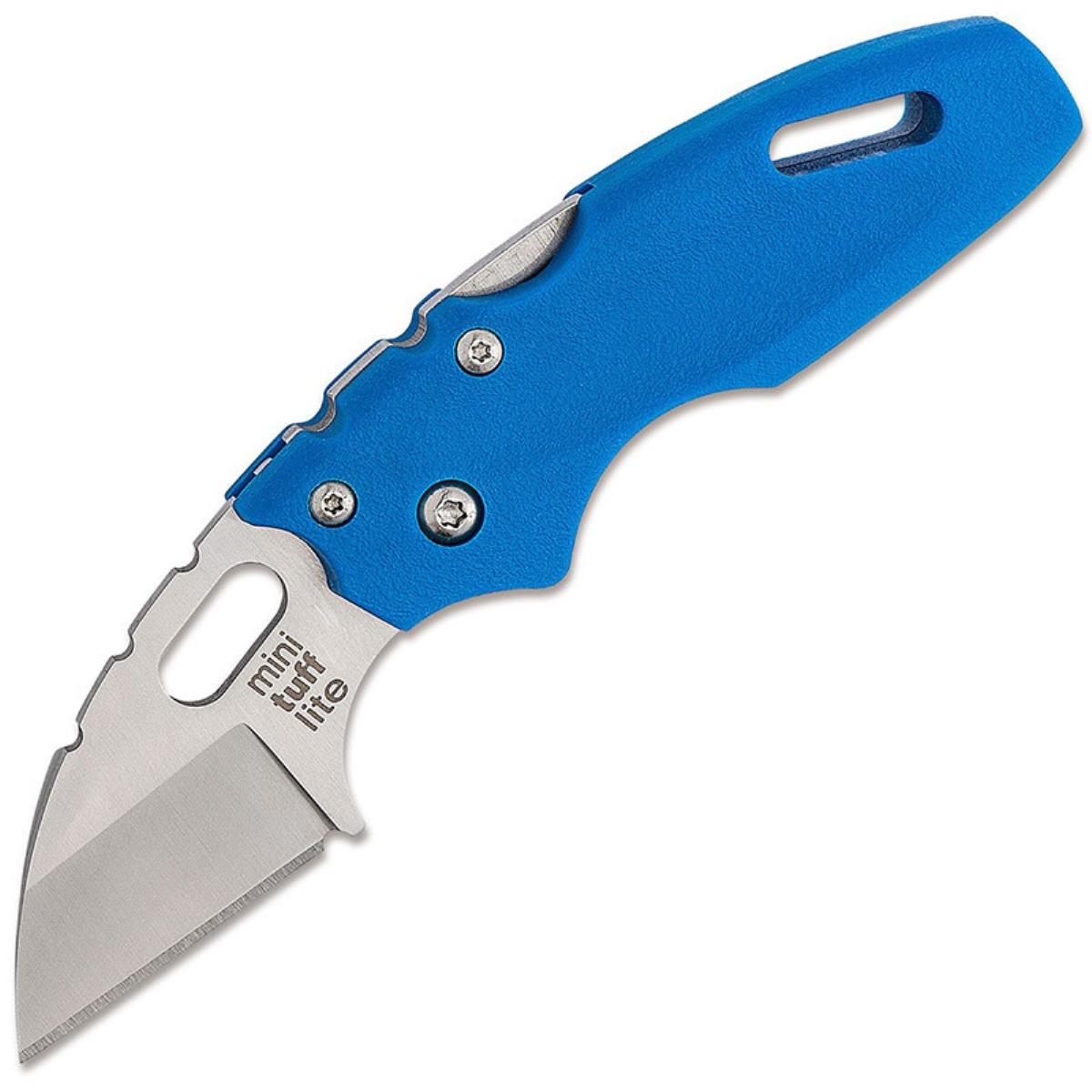 Нож складной 20MTB Mini Tuff Lite Plain, синяя рук-ть Griv-Ex, клинок 4034SS Cold Steel