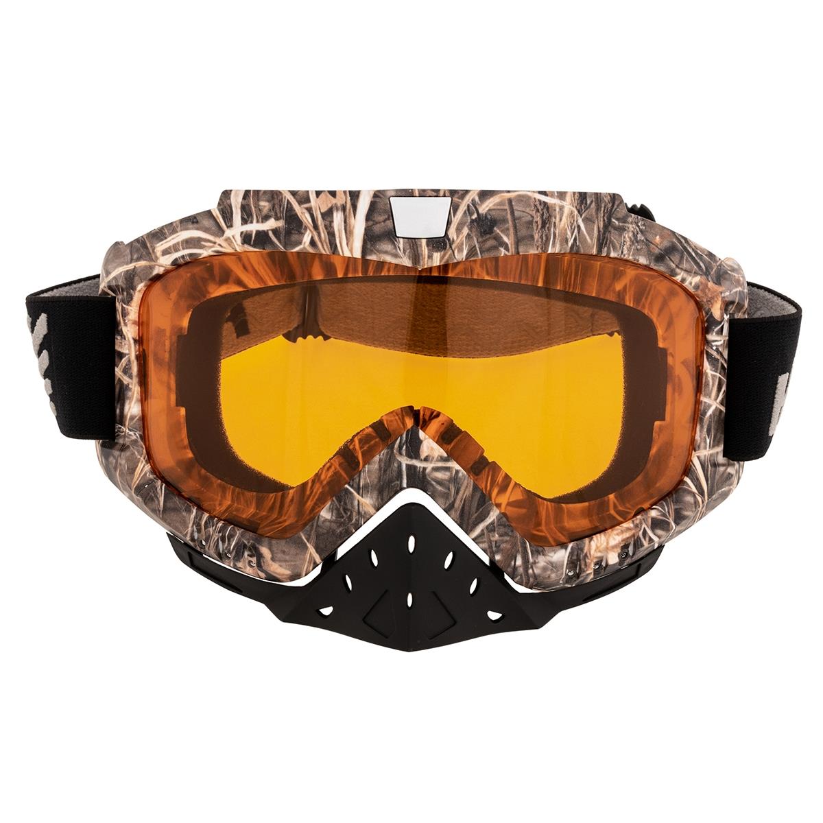 Маска снегоходная HS-MT-016-O Helios очки маска для езды на мототехнике разборные визор оранжевый