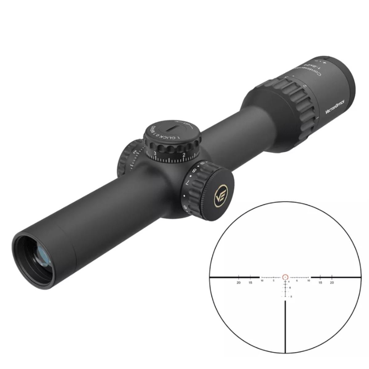 Прицел оптический Continental X8 1-8x24 Hunting ED, 30мм, сетка L4A (SCOC-37) Vector Optic VECTOR OPTICS