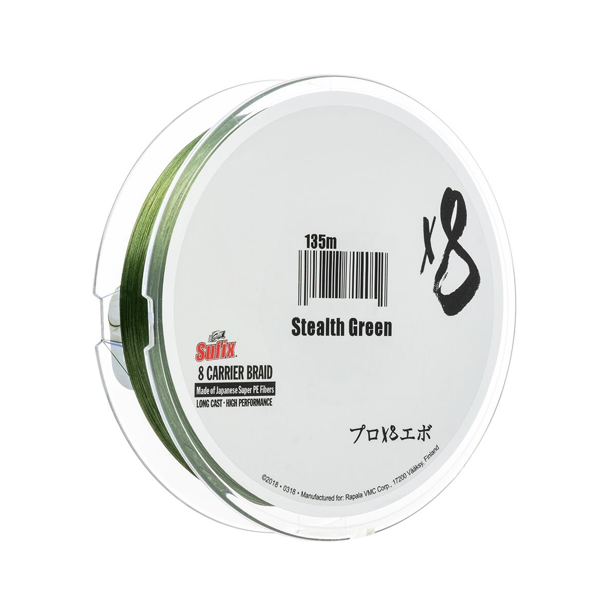 

Леска плетеная X8 зеленая 135 м Sufix, SX8104GR135
