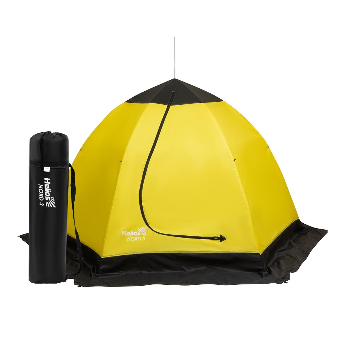 Палатка-зонт 3-местная зимняя утепленная NORD-3 с дышащим верхом Helios палатка зимняя утепл юрта premium желтый серый hs wsci p yg helios