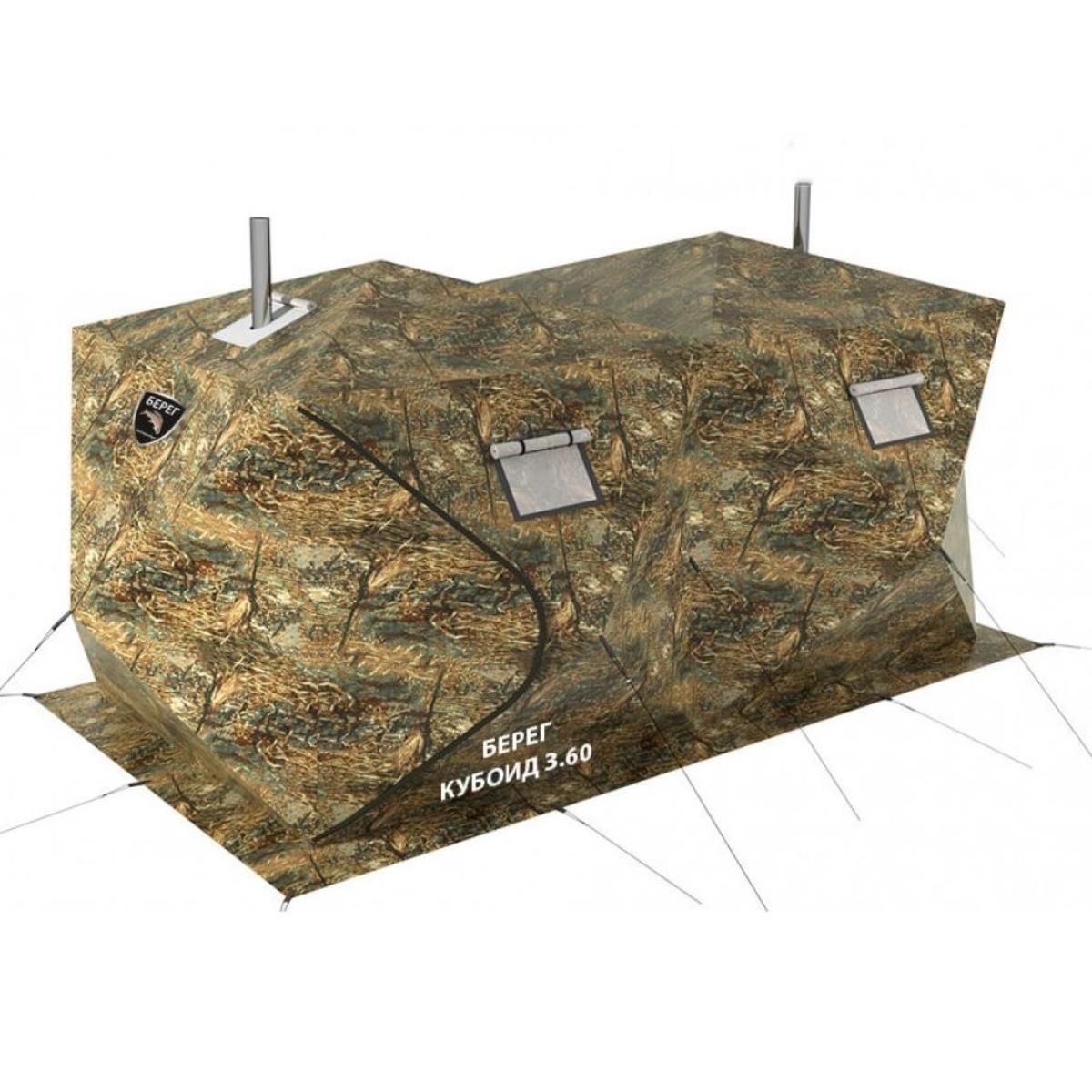 Универсальная двухслойная палатка КУБОИД 3.60 Камыш Берег накидка незапинайка на спинку сиденья cartage оксфорд ромб 60 х 40 см