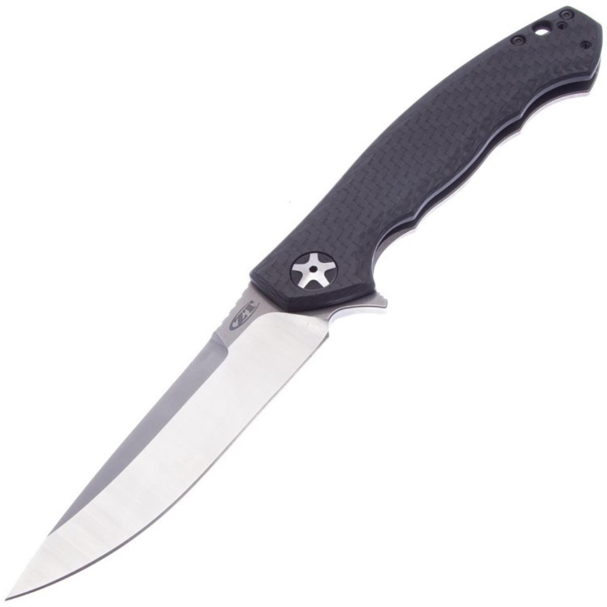 Нож складной рукоять титан/карбон, сталь S35VN, покрытие Satin K0452CF Zero Tolerance ножеточка керамика сталь