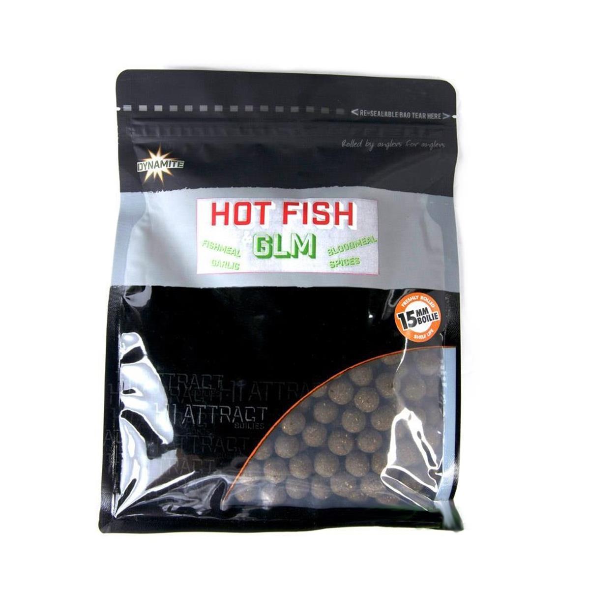 Бойлы тонущие Hot Fish & GLM. 1кг DYNAMITE BAITS