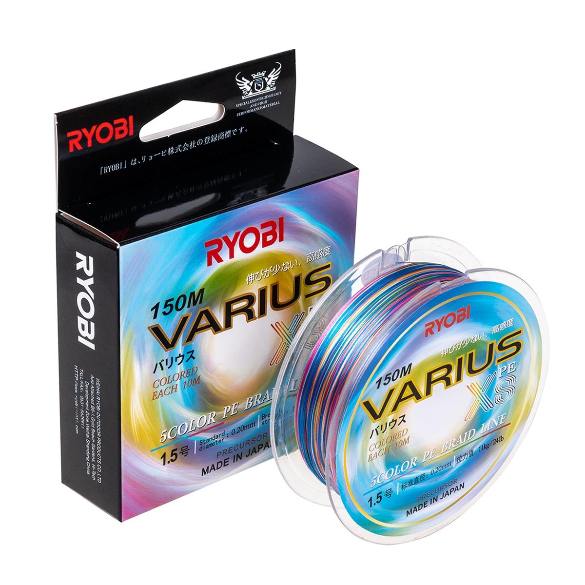 

Шнур VARIUS PE8X Multi Colour 150 м Ryobi