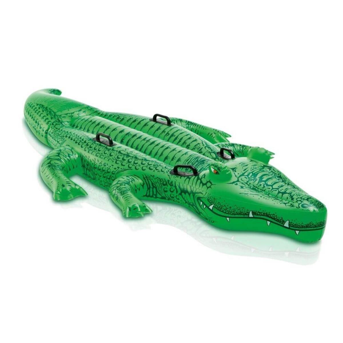 Игрушка надувная Крокодил (58562)  INTEX бассейн надувной intex 168х38 см crystal 58446np 481 л