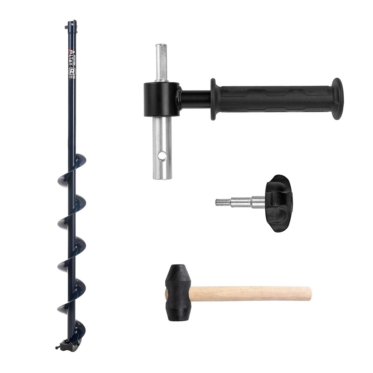 Комплект Шнек для шуруповерта ALTAY ENERGY 110R адаптер АШ20ПС молоточек T-SAE110R-ASH20 Тонар 5480₽