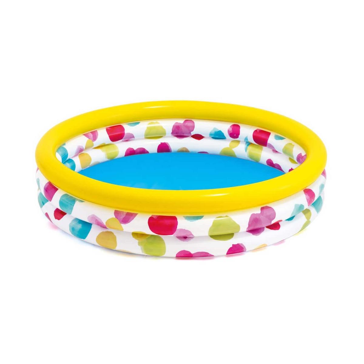 Детский надувной бассейн Геометрия (58449) INTEX жилет надувной для плавания детский щенячий патруль розовый