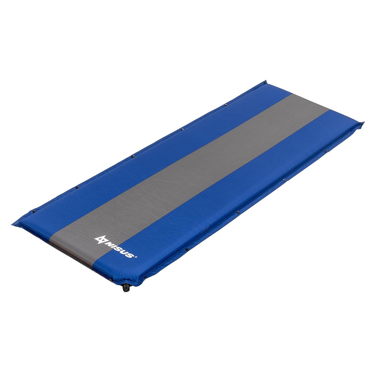 Коврик самонадув. 190x65x6 синий/серый (N-006-BG) Nisus коврик вкладыш nostik антипригарный для сковород 26х26 см