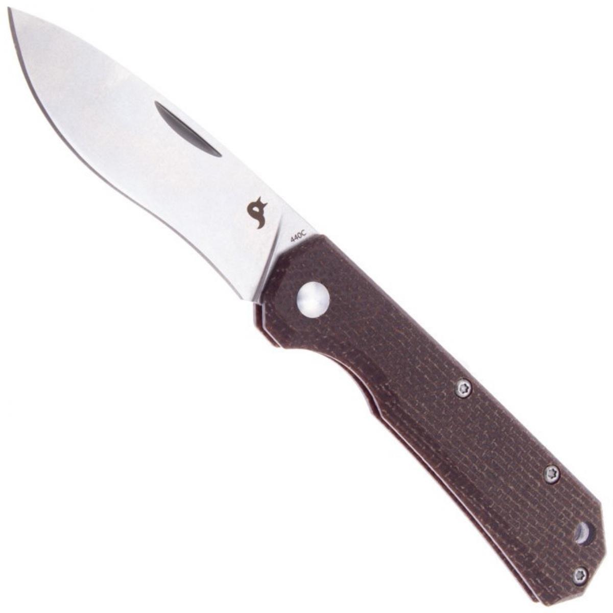 Нож FBF-748 MIB CIOL - складной, рук-ть микарта, клинок 440C FOX Knives ножны   для 3 х спортивных ножей кожаные черные