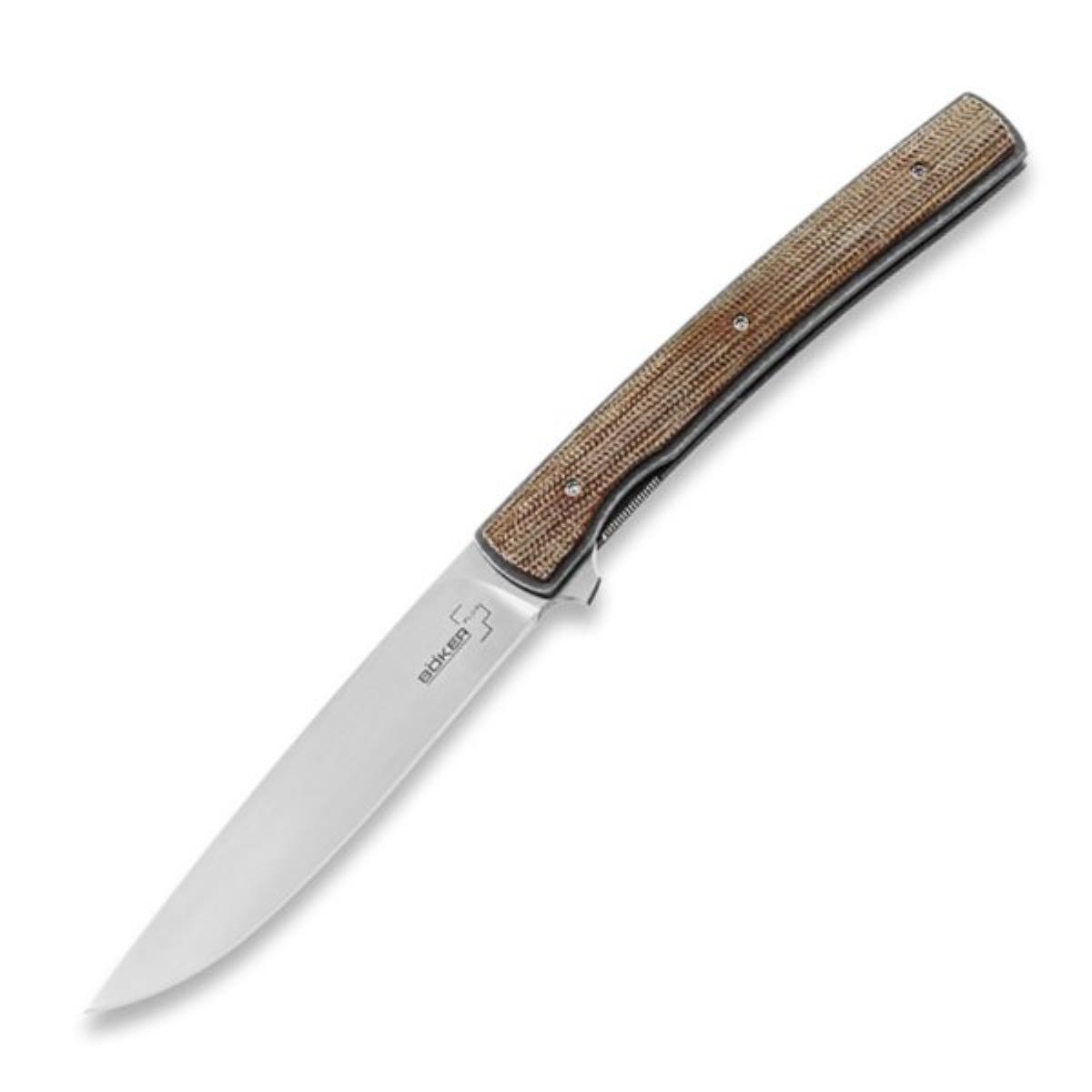 Нож складной рук-ть микарта/титан, сталь VG-10, BK01BO705 Urban Trapper Linear Micarta Boker