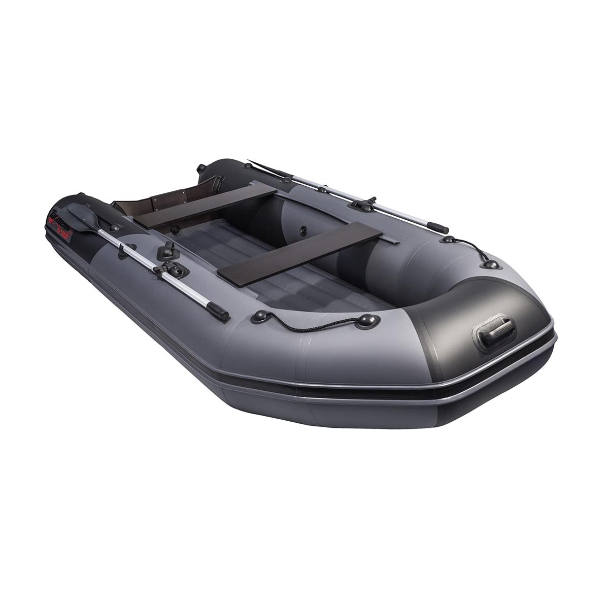 Лодка ПВХ Таймень NX 3200  НДНД графит/черный переноска для банок 6 отсеков