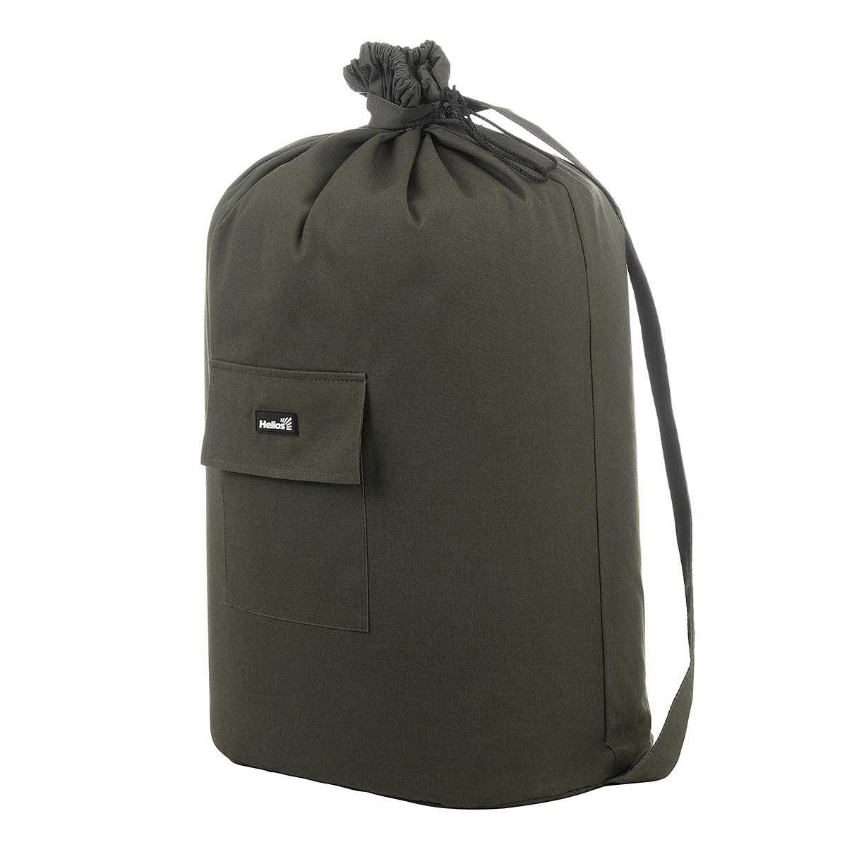Мешок вещевой солдатский большой, 100л (палаточная ткань) Helios сумка дорожная на молнии наружный карман длинный ремень зеленый