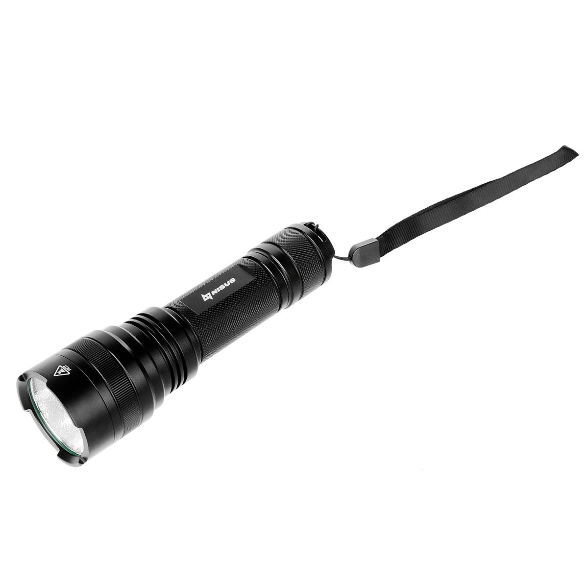 Фонарь ручной 1800 LM, IP46, 3700 мАч, USB (N-FR-L6-GP90) Nisus ручной и налобный фонарь яркий луч