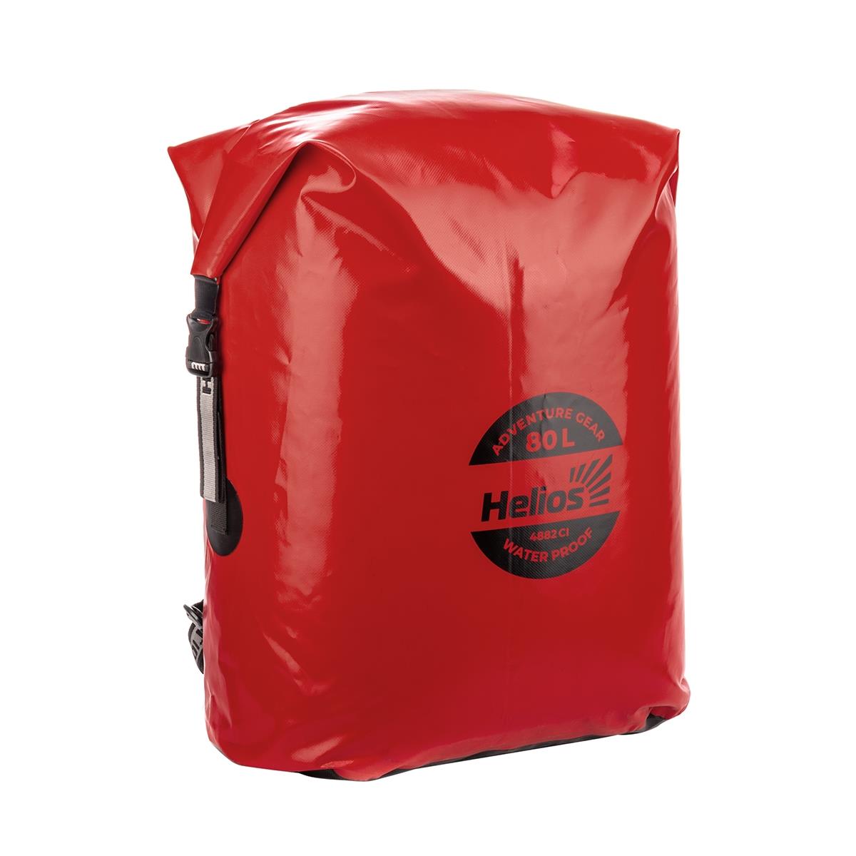 Герморюкзак 80 л (ПВХ, красный/черный)  Helios водонепроницаемый спортивный рюкзак urm