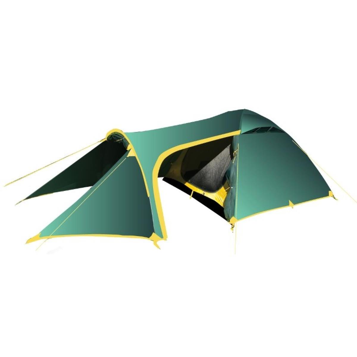 Палатка GROT-3 V2 TRT-36 Tramp косметичка 2 отдела на молниях зеленый