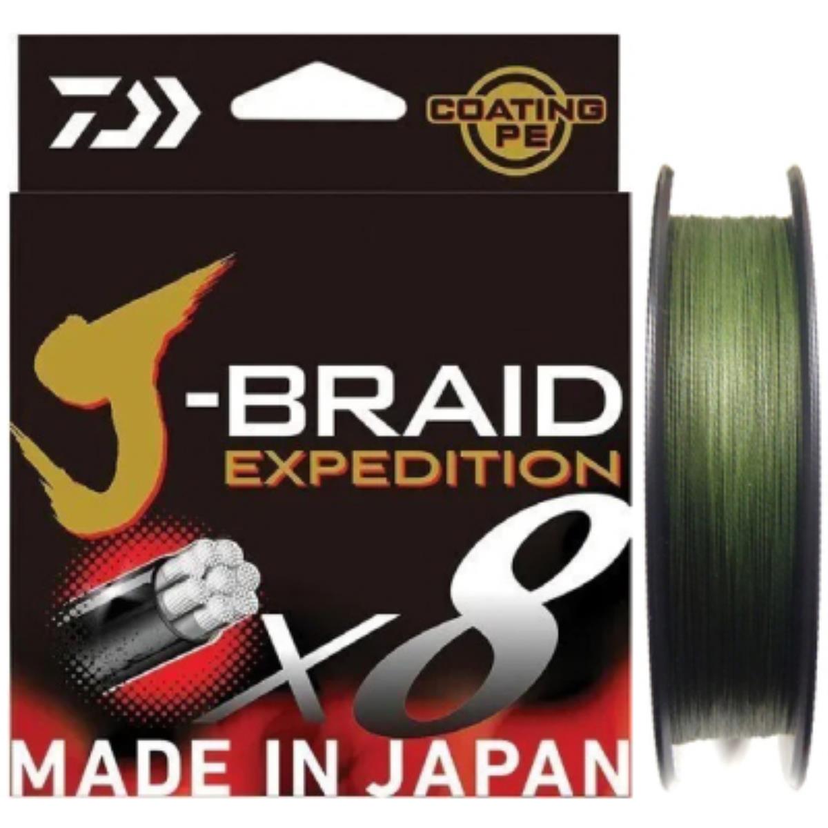 

Леска плетеная J-BRAID EXPEDITION×8E 0.20mm-150m DARK GREEN (12551-020) DAIWA, 12551-020