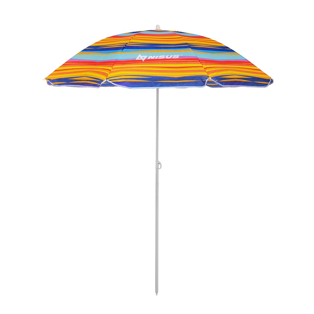 Зонт пляжный d 2,00м прямой (22/25/170Т) NA-200-SO  Nisus зонт пляжный d 1 8м с наклоном арбуз 19 22 170т na bu1907 180 w nisus