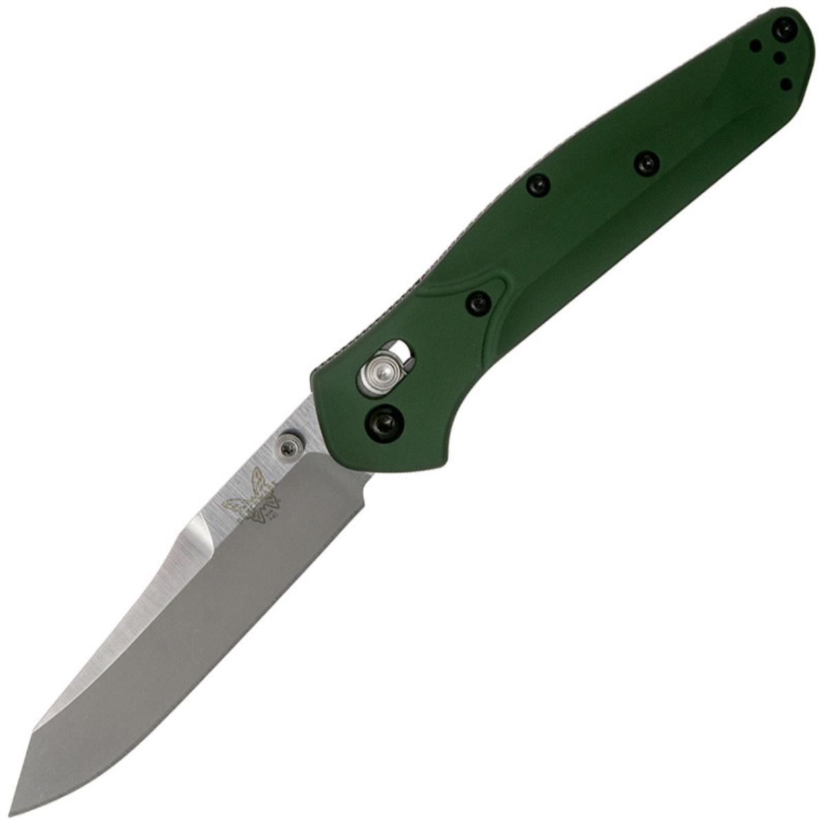 Нож модель BM9400 Osborne рук-ть зелен. алюминий, клинок S30V Benchmade нож модель bm9400 osborne рук ть зелен алюминий клинок s30v benchmade