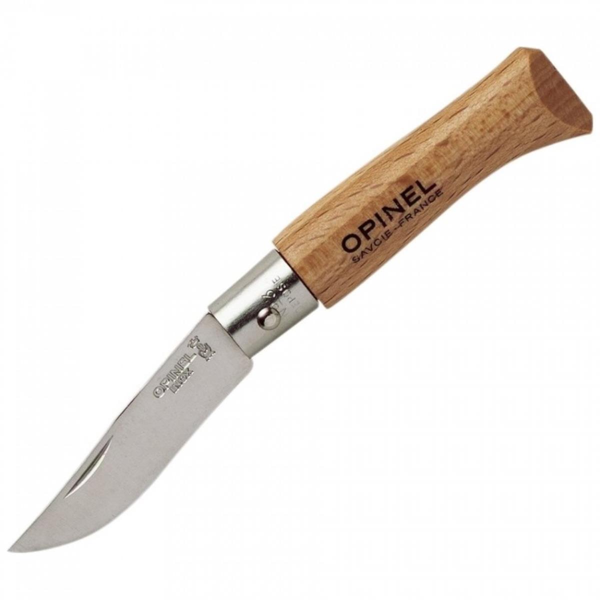 Нож складной №3 VRI Tradition Inox (нерж. сталь, рукоять бук, длина клинка 4 см) (0010712) OPINEL нож складной серая рукоять g10 сталь aus 8 bk01bo424 strike coyote boker