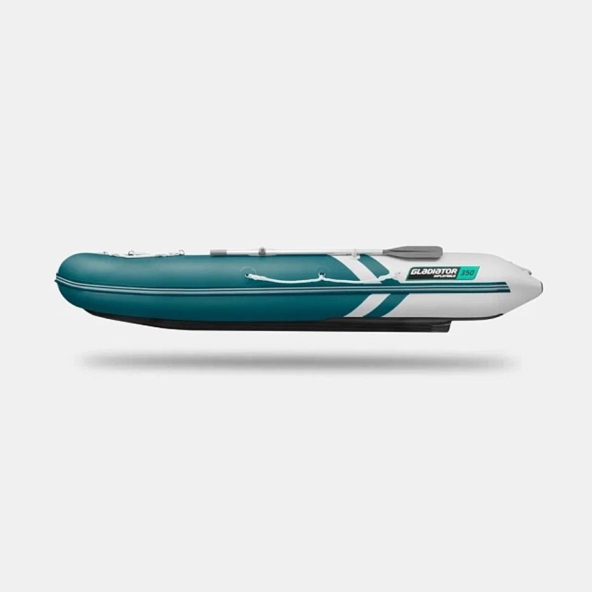 

Лодка надувная ПВХ GLADIATOR E350S морской зеленый-белый, BSM4163