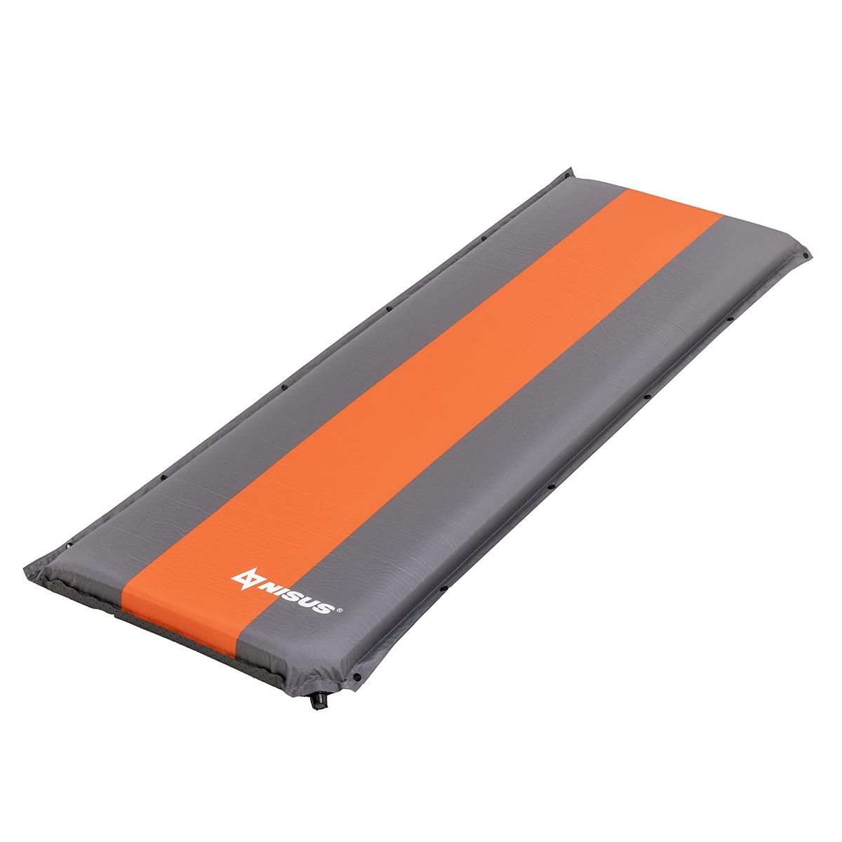 Коврик самонадув. 190x65x10 серый/оранжевый (N-010-GO) Nisus коврик для рукоделия двусторонний 28 х 43 см