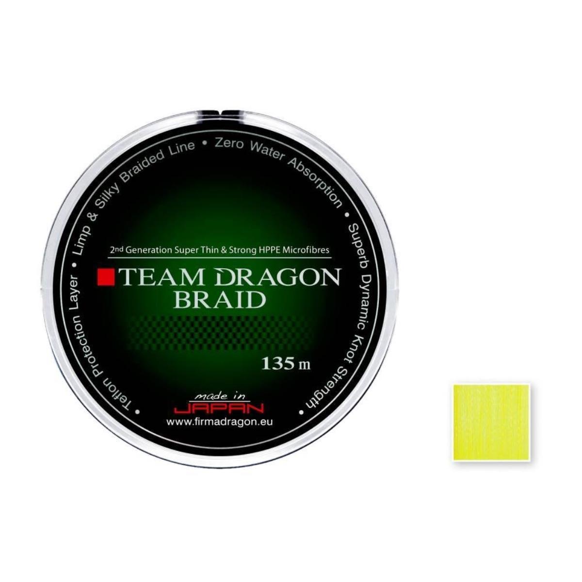 Шнур Team Dragon 135 м Lemon greenfield гринфилд flying dragon 100пак