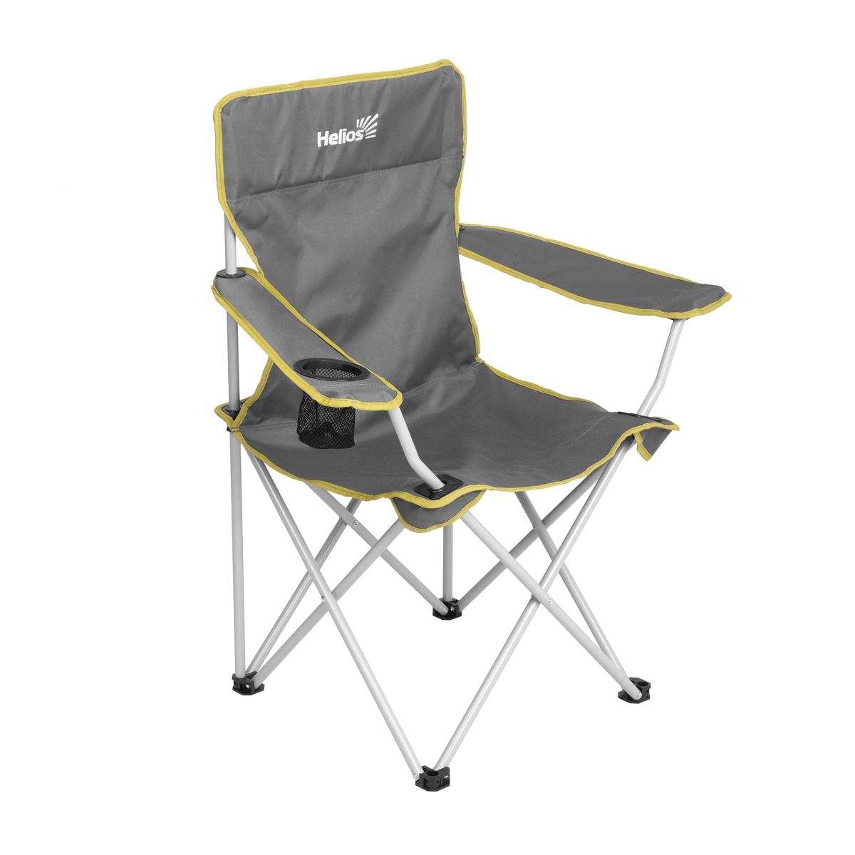 Кресло складное серый/зеленый без чехла (T-HS-96806H-GG-1) (пр-во Тонар) Helios