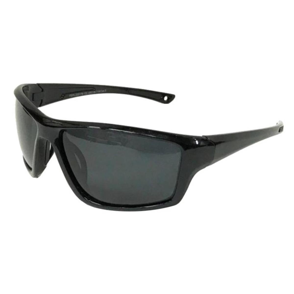 Очки поляризационные, линзы поликарбонат серые, черный матовый, светопропуск.23% PMX220179-C1 очки для плавания bradex спорт черные линзы серый