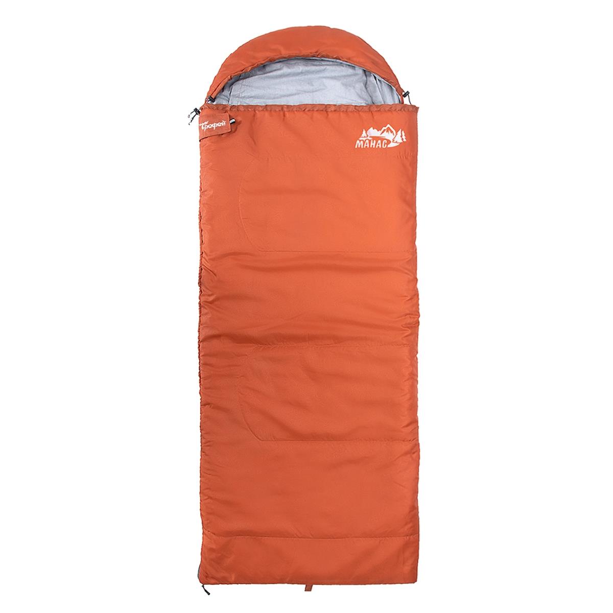 Спальный мешок туристический Манас (TR-SB-M-400WR 220х90) ТРОФЕЙ двухместный спальный мешок jungle camp