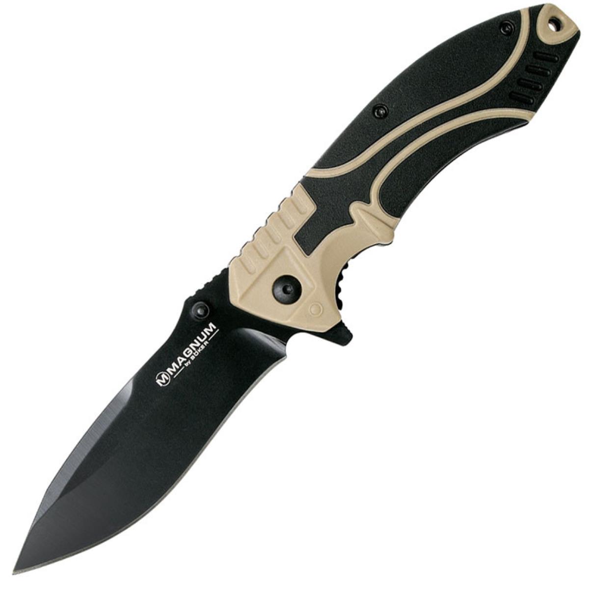 Нож складной, чёрно-песочная пластиковая рук-ть, сталь 440C, BK01RY307 Advance Desert Pro Boker 277412 - фото 1