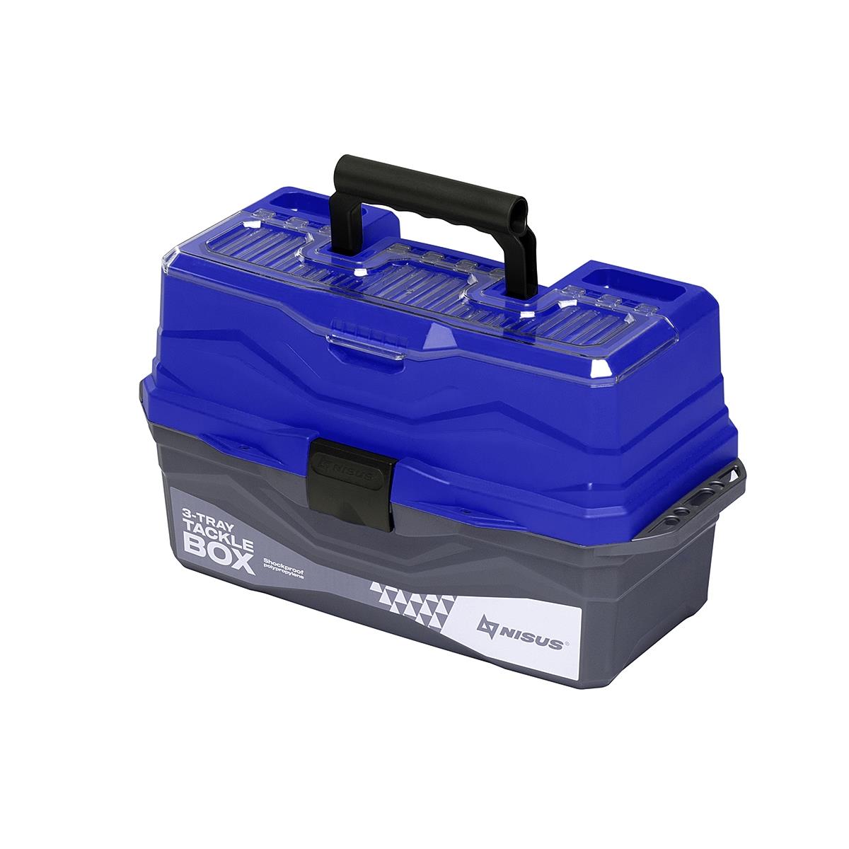 Ящик для снастей Tackle Box трехполочный синий (N-TB-3-B) NISUS подарочный ящик 34×21 5×10 см деревянный с закрывающейся крышкой с ручкой коричневый