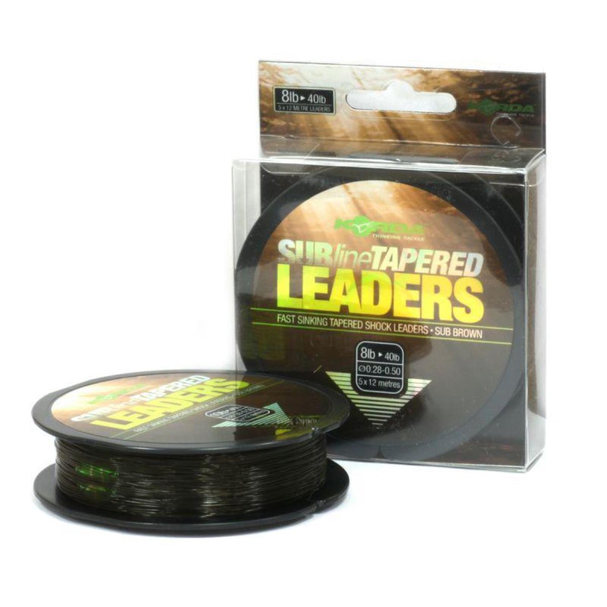 

Лидер конический Subline Tapered Leader 0.28-0.50 мм Brown Korda, KTL28