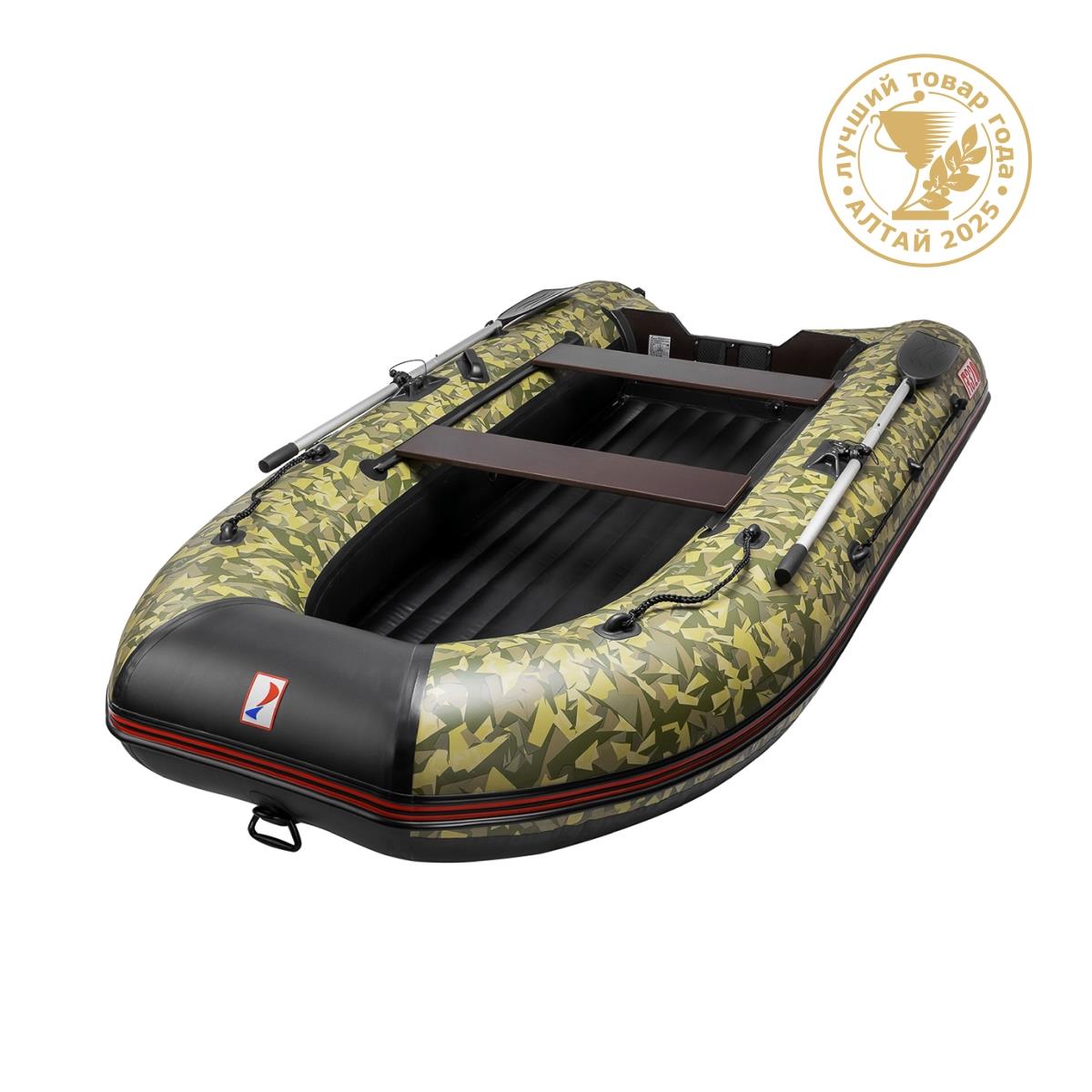 Лодка Алтай А320 принт КМФ надувное дно Тонар 67665₽