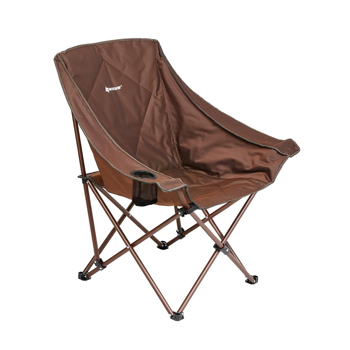 Кресло складное коричневый 120 кг (N-251-B-1) (пр-во Тонар) Nisus ошейник кожаный усиленный капроном с полукольцом 62 х 3 5 см ош 33 60 см коричневый