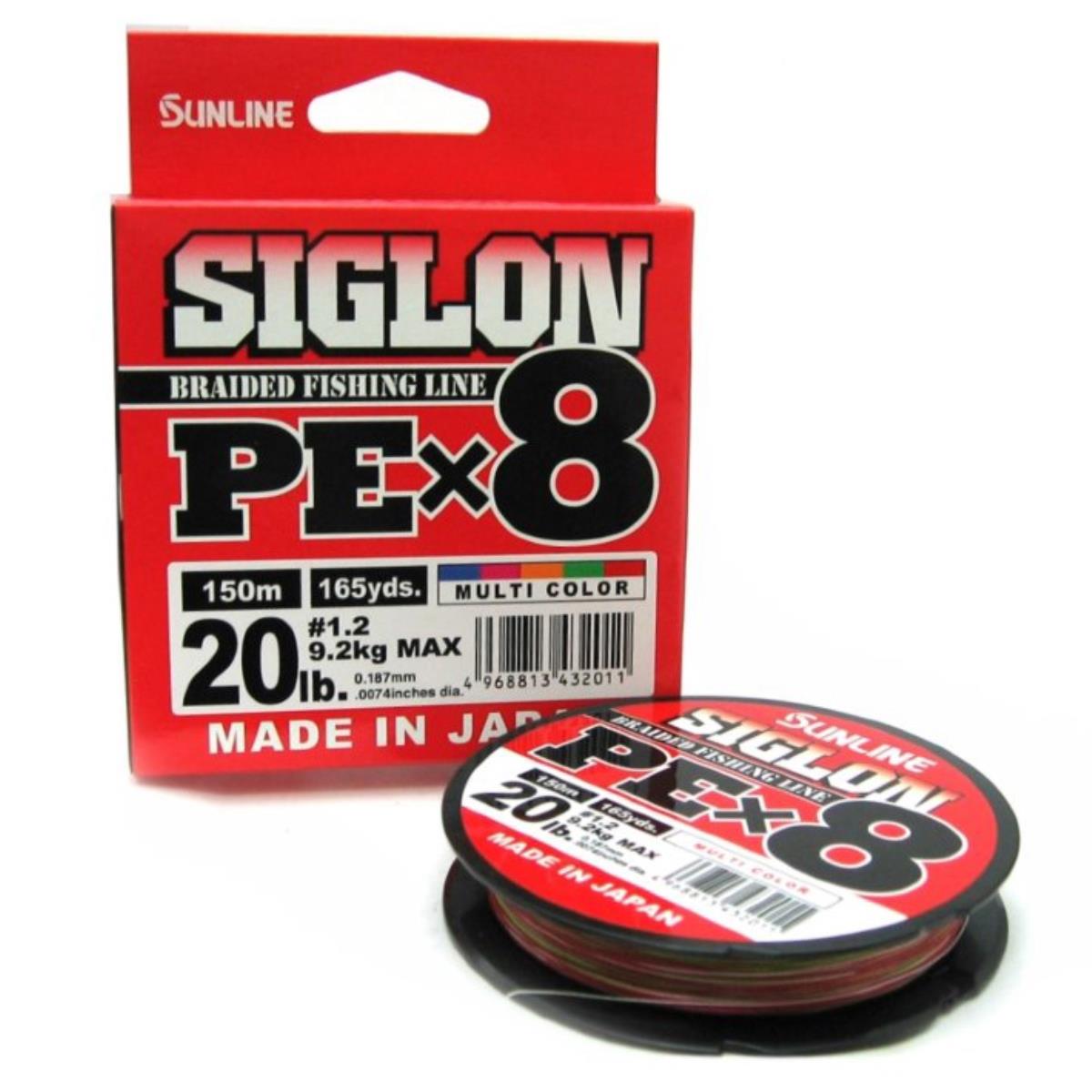 Шнур SIGLON PE×8 150M (Multikolor 5C) Sunline 189453 SIGLON PE×8 150M(Multicolor 5C) #1.2/20LB - фото 1