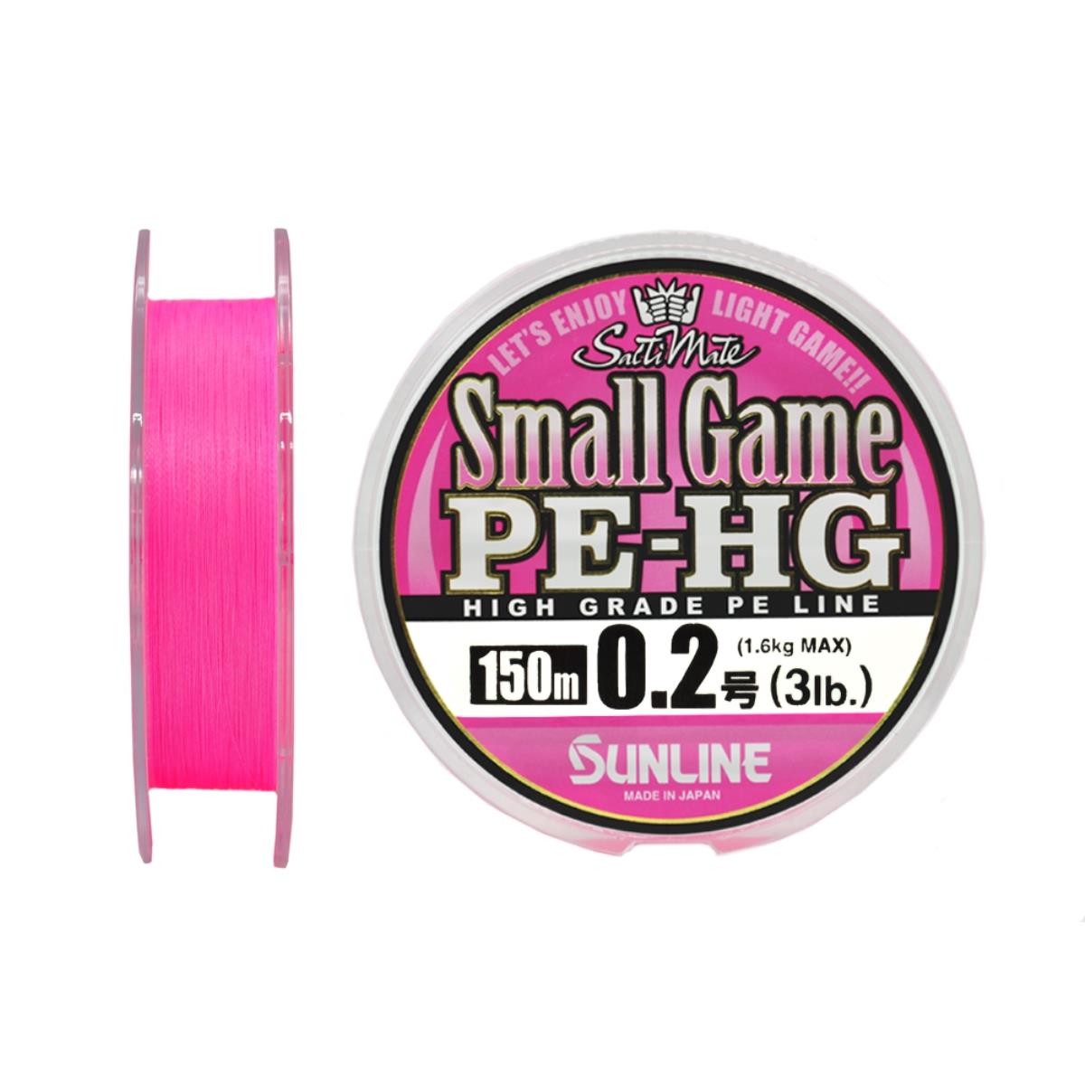 

Шнур SUNLINE NEW SMALL GAME PE HG 150M PINK 3LB/#0.2, NEW SMALL GAME PE HG 150M 3LB/#0.2