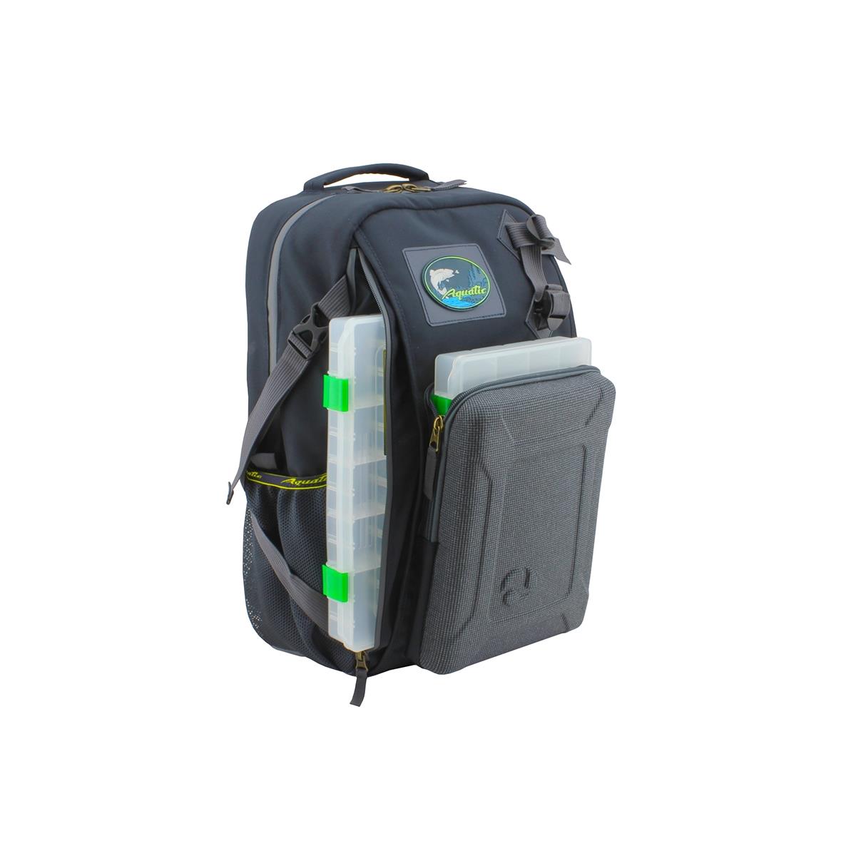 Рюкзак рыболовный с коробками FisherBox РК-02 AQUATIC рюкзак отдел на молнии 2 наружных кармана зелёный