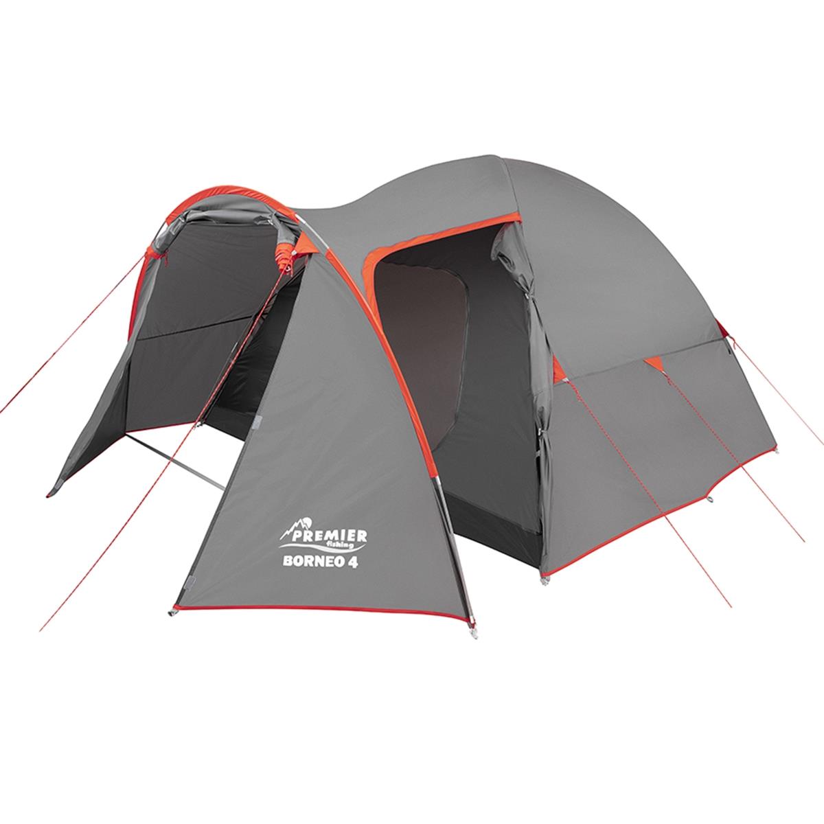Палатка BORNEO-4 (PR B-4-GR ) Premier Fishing колышек для палатки цвет красный