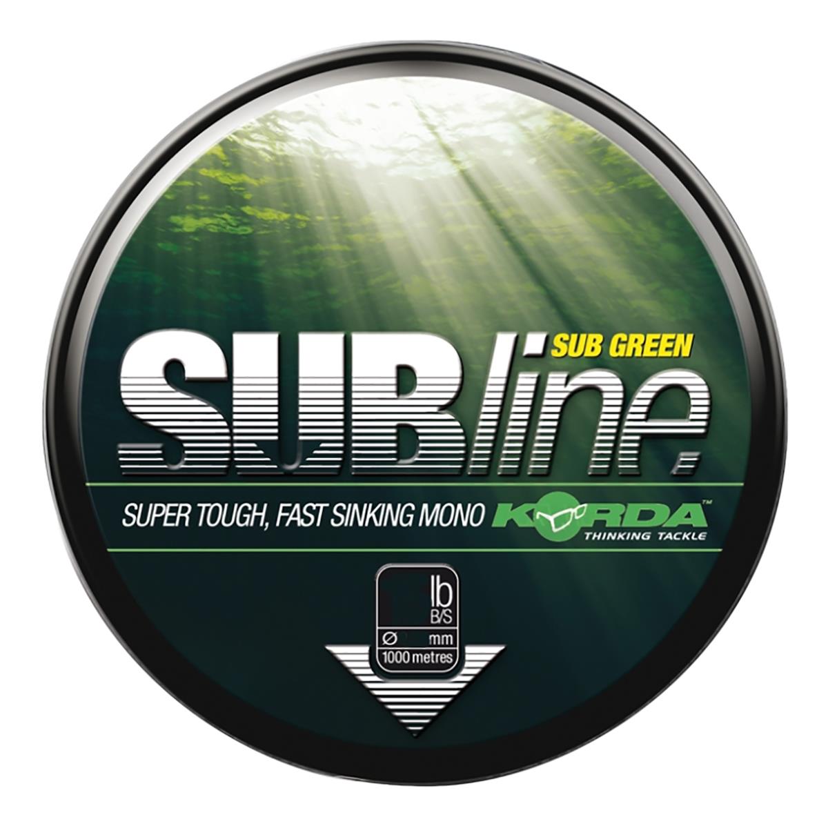 Леска Subline Green 0,40 мм SUB15G Korda леска коническая subline tapered mainline 0 30 0 50 мм ktm30 korda