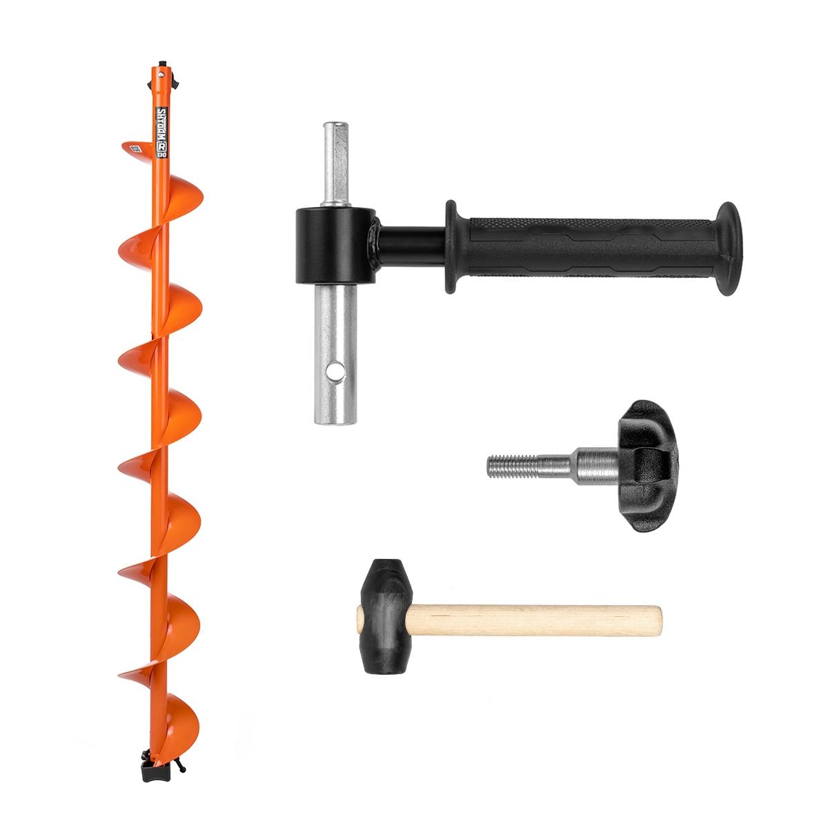 Комплект под мотобур шнек 130R MOTOSHTORM адаптер АШ-02молоточек T-SMS130R-ASH-02 Тонар 7105₽