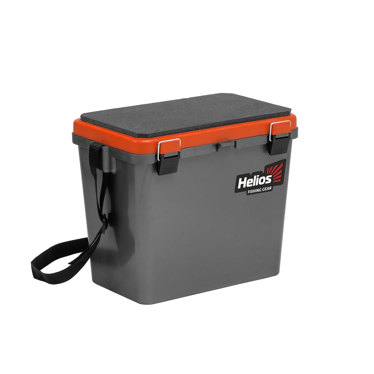 Ящик рыболовный зимний односекционный серый/оранжевый Helios ящик для инструментов мастералмаз