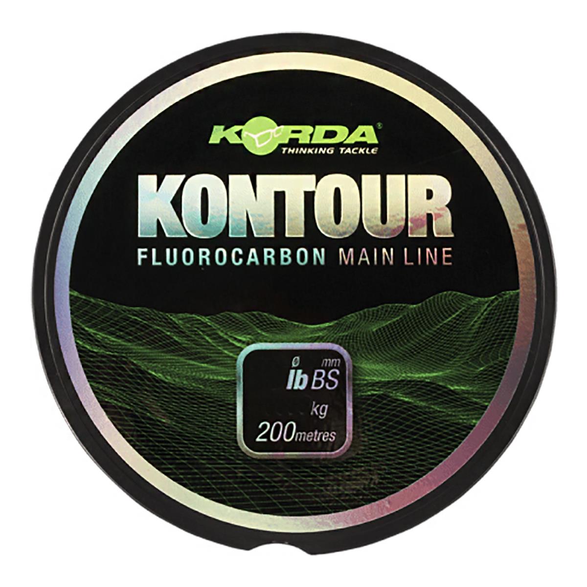 Леска тонущая Kontour Fluorcarbon 18lb KFLU03  Korda леска в мотках диаметр 1 мм 35 кг 50 м