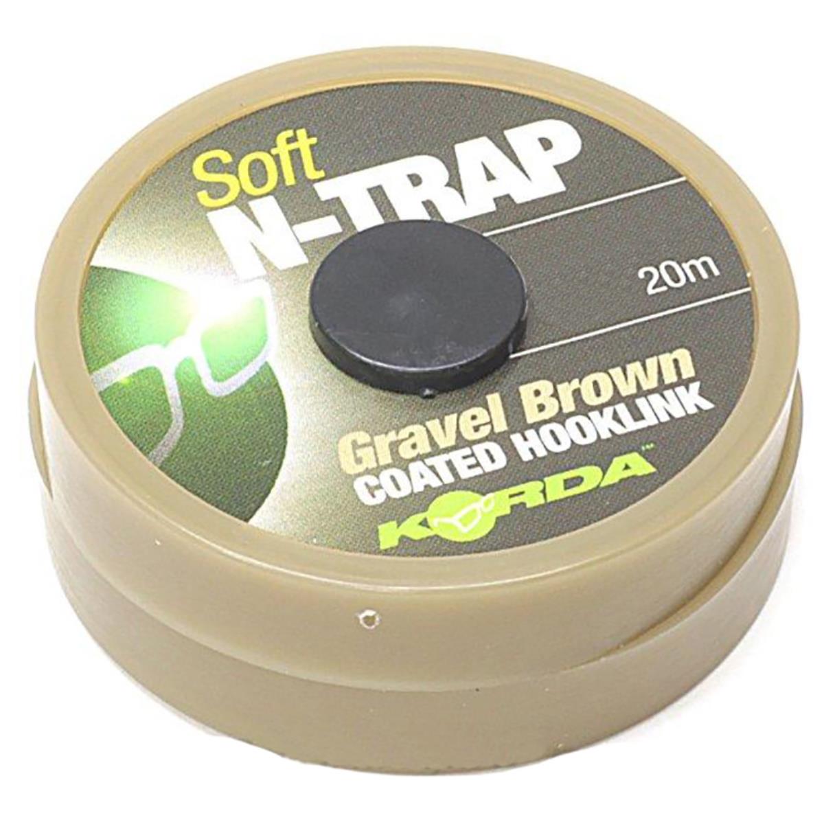 Поводковый материал N-Trap Semi-stiff 20lb Gravel Korda